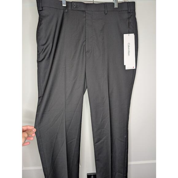 Calvin Klein Men's Slim Fit Dress Pants 36Wx 34L Black - Picture 2 of 5